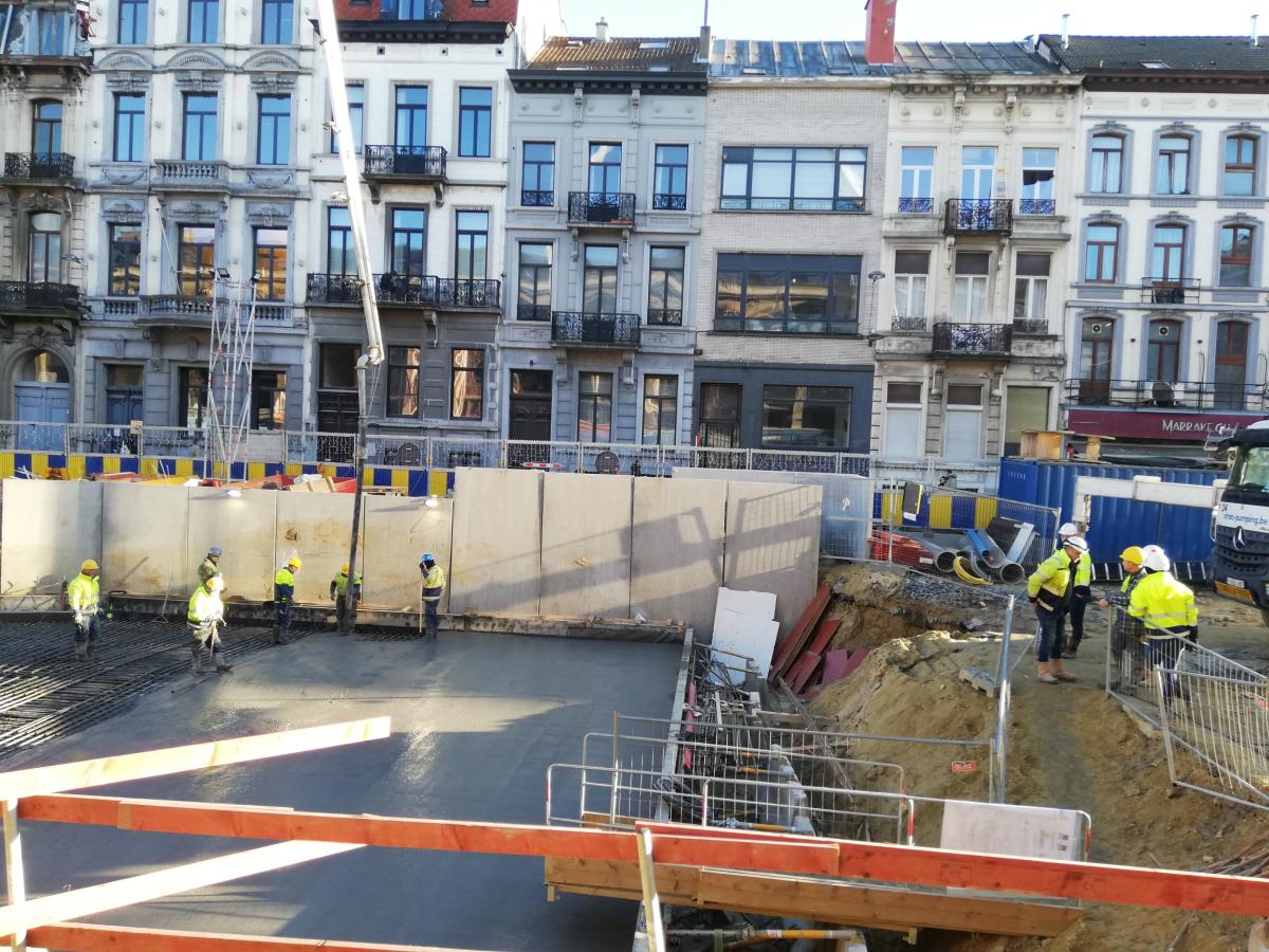 Coulage dalle de toiture