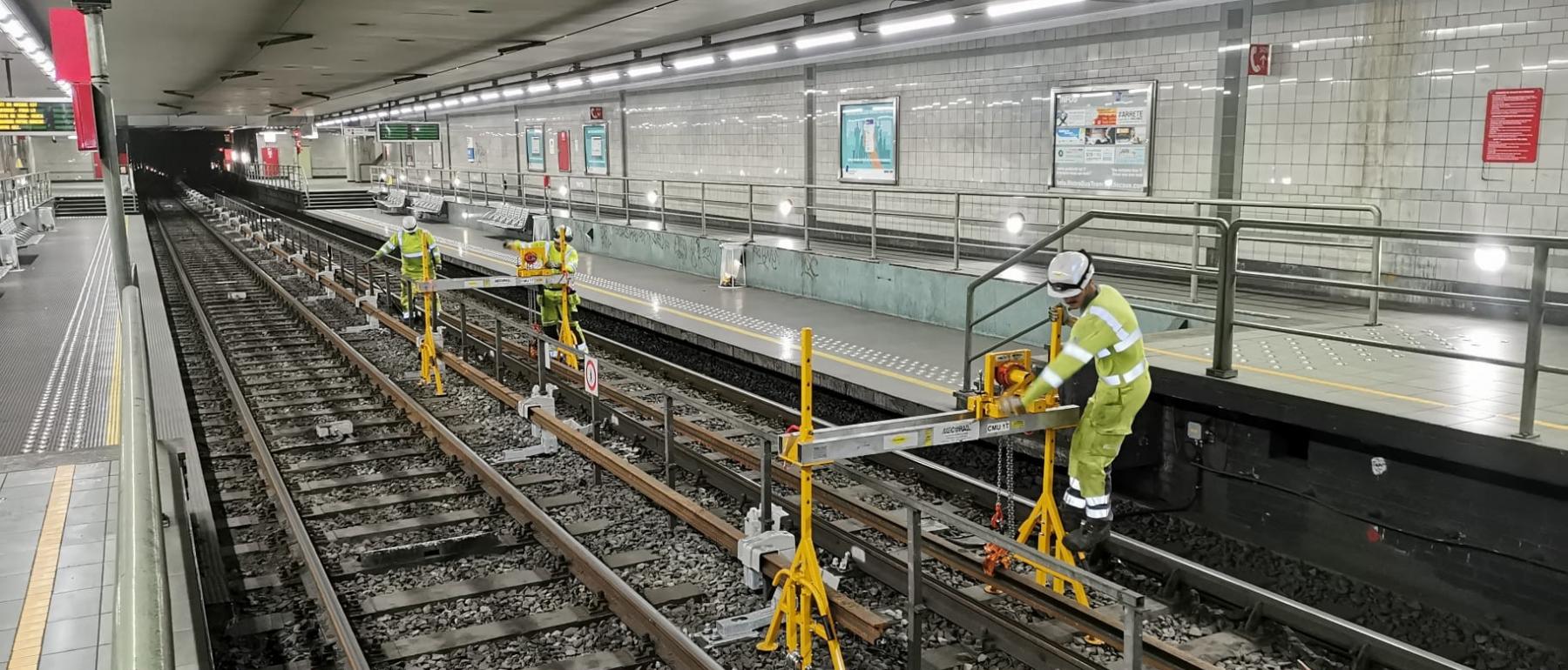 derde rail elektrische voeding metro